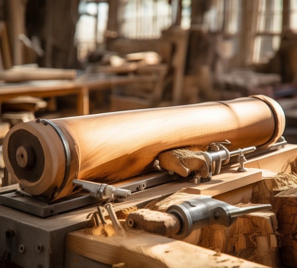 木工机械设备圆木打磨，工具的智慧与生活的美好
